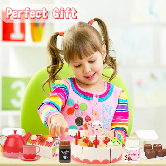 Pretend Birthday Cake Toy Set – Fun Play Food for Kids