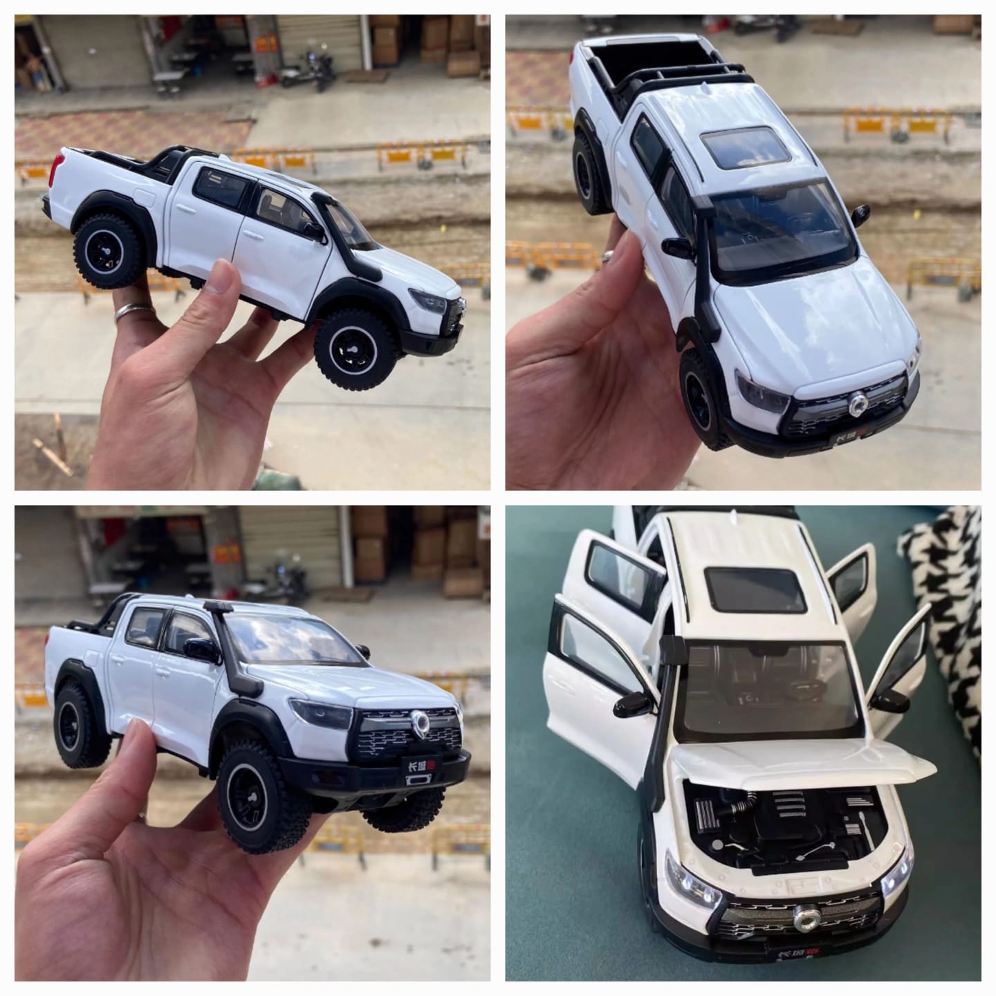 1:24 Alloy GWM Cannon Dala Pickup Toy – Die-Cast Model