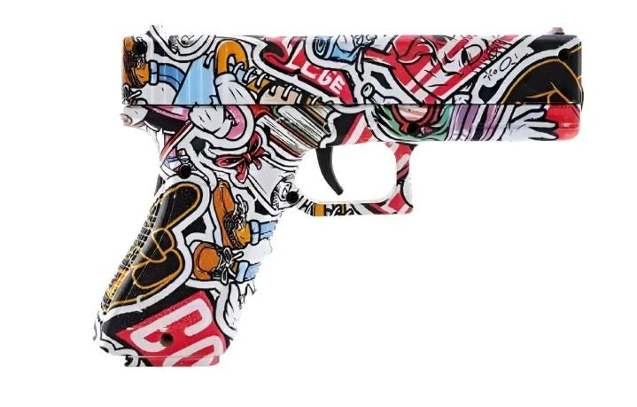 Glock Blaster Gun – Small Orbeez Gel Blaster Graffiti Edition
