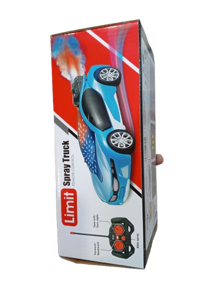 Rechargeable RC Spray Car with 3D LED Lights for Kids