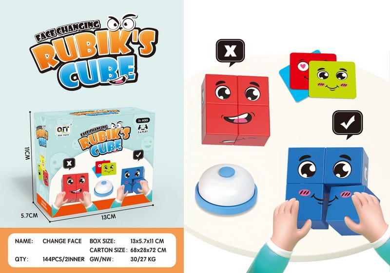 Custom Face Rubik's Cube Game – Fun & Personalized Gift