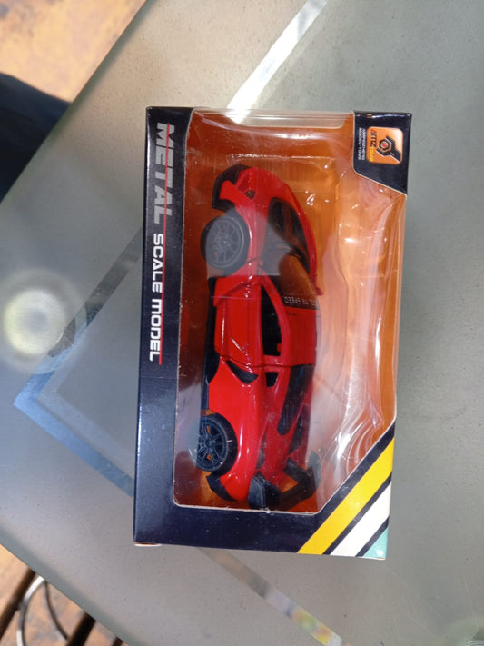 Pull Back Lamborghini Toy Car for Kids – Diecast Metal Sports Car Model with Doors | Friction Powered