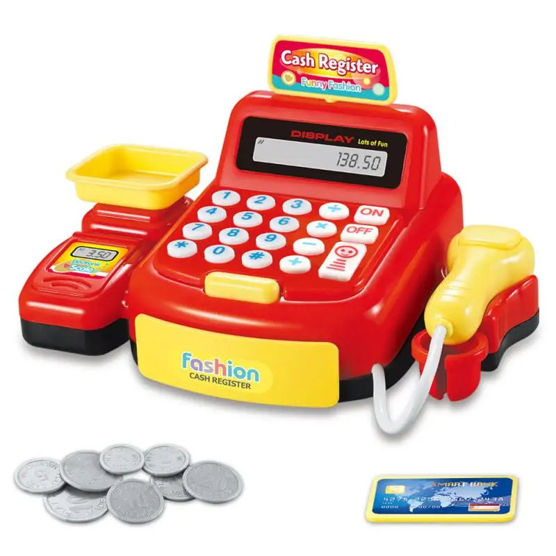 oy Cash Register with Scanner – Play Cash Register & Cashier Toy Set for Kids | Educational Pretend Play Set with Lights & Sounds