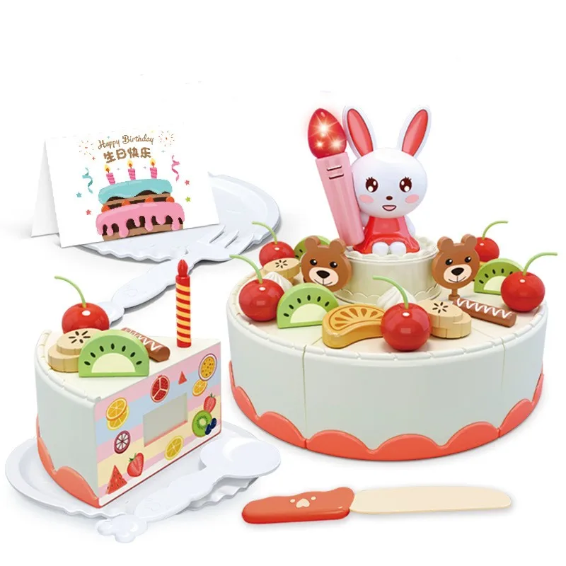 Pretend Birthday Cake Toy Set – Fun Play Food for Kids