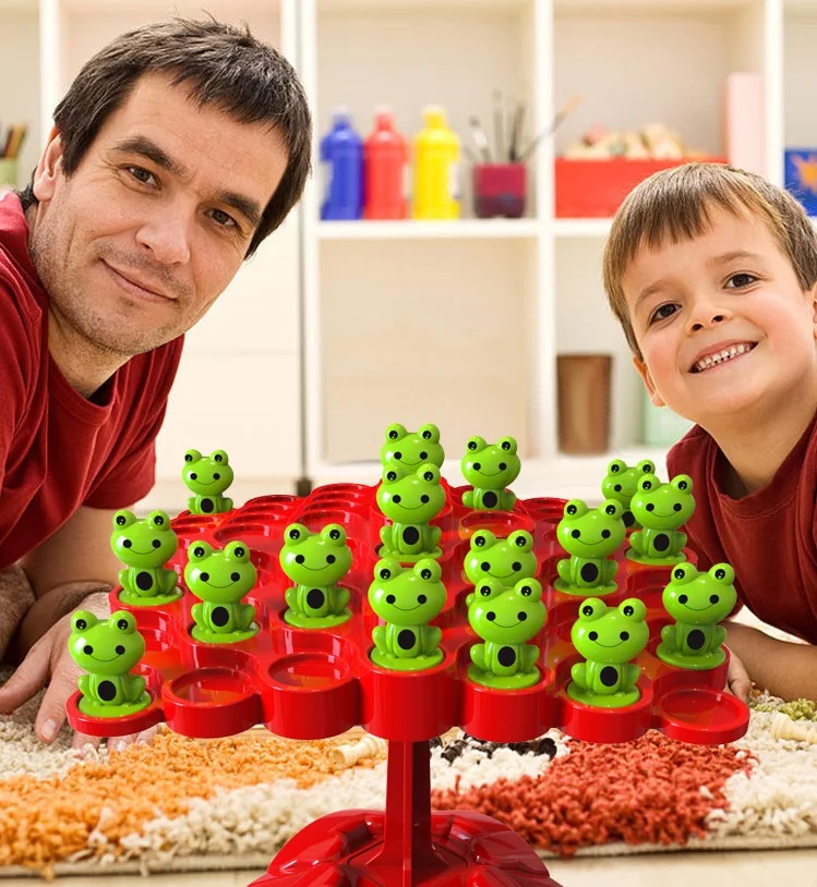 Balanced Tree Frog Game – Montessori Frog Balance Tree Toy for Toddlers & Preschoolers