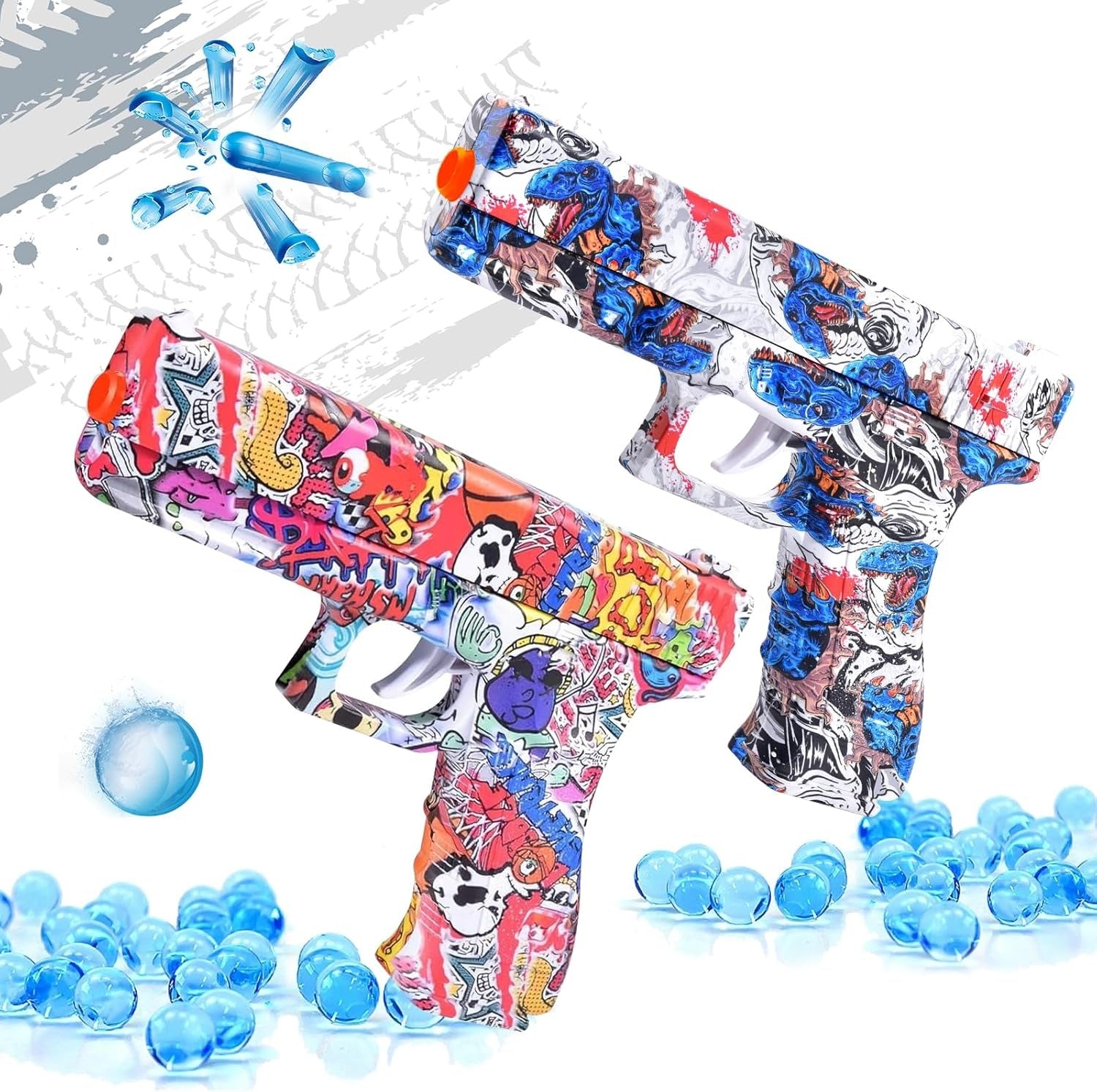 Glock Blaster Gun – Small Orbeez Gel Blaster Graffiti Edition