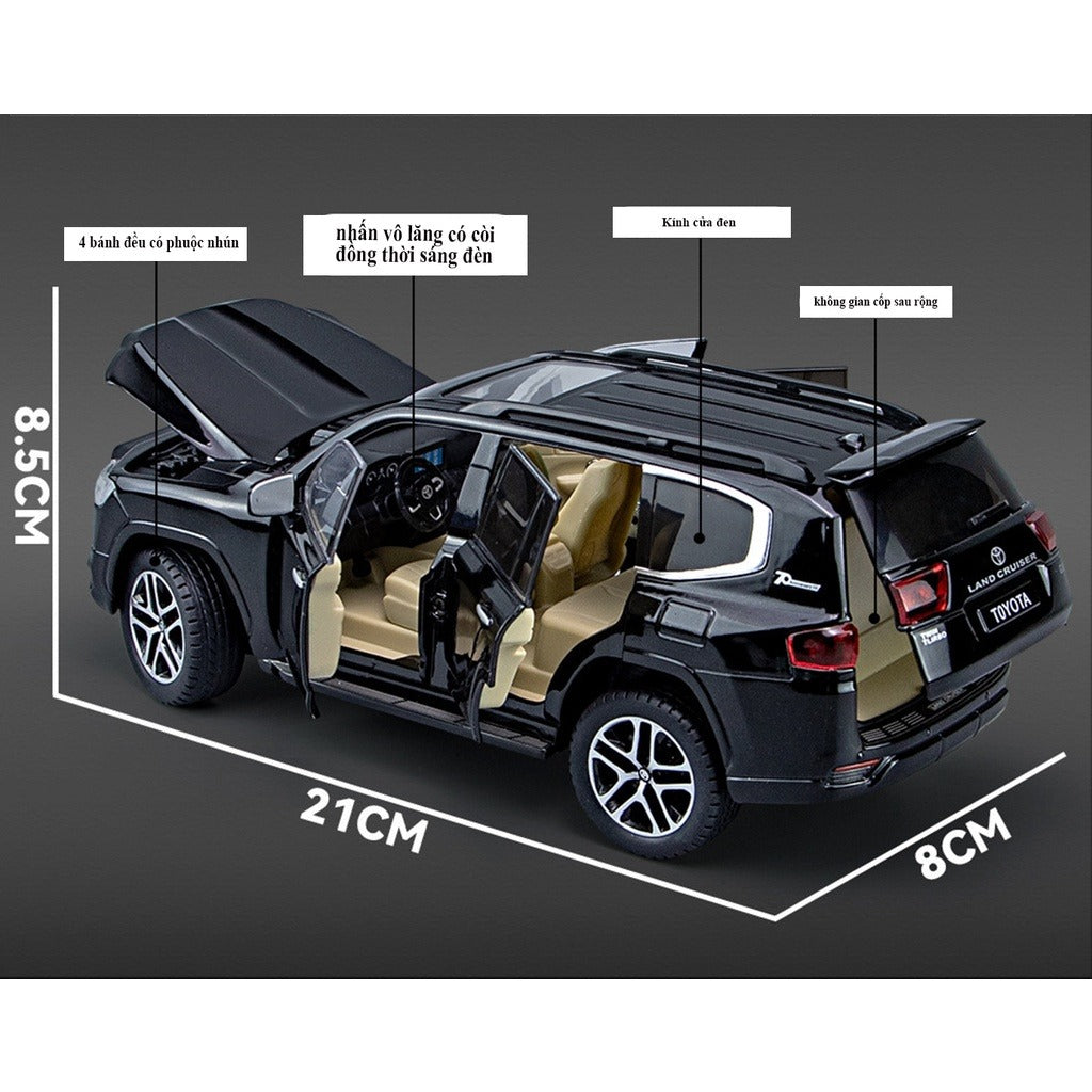 Land Cruiser 1:24 Die-Cast Metal Model Car – Premium Alloy Toy SUV for Kids & Collectors