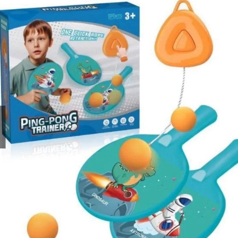 Kids Ping Pong Game Set – Table Tennis Toy with Paddles, Balls & Retractable Net – Indoor & Outdoor Play