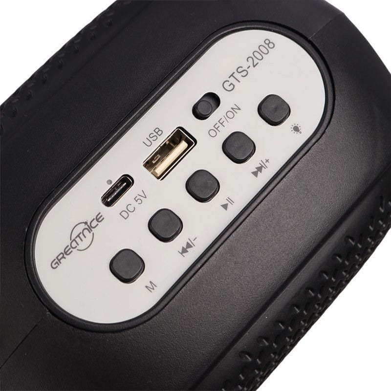 GTS 2008 Bluetooth Speaker with Wireless Karaoke Mic