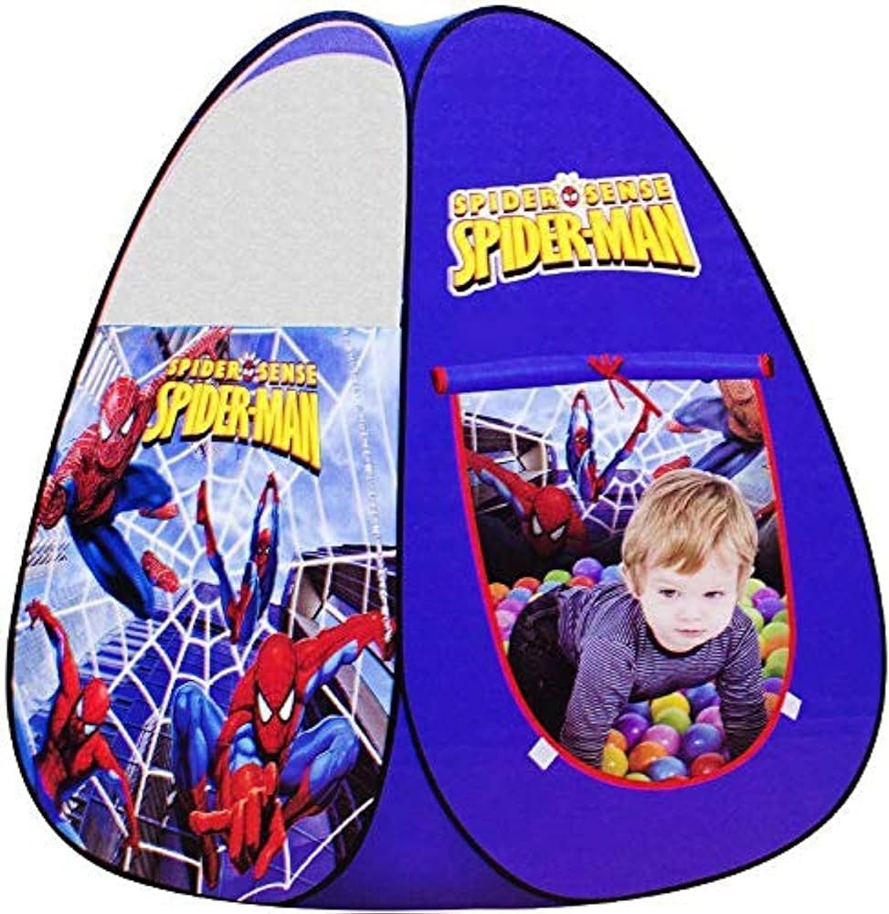 Kids Play Tent House for 2 Children | Ball Pool Tent with 50 Balls | Indoor & Outdoor Fun Playhouse for Boys & Girls