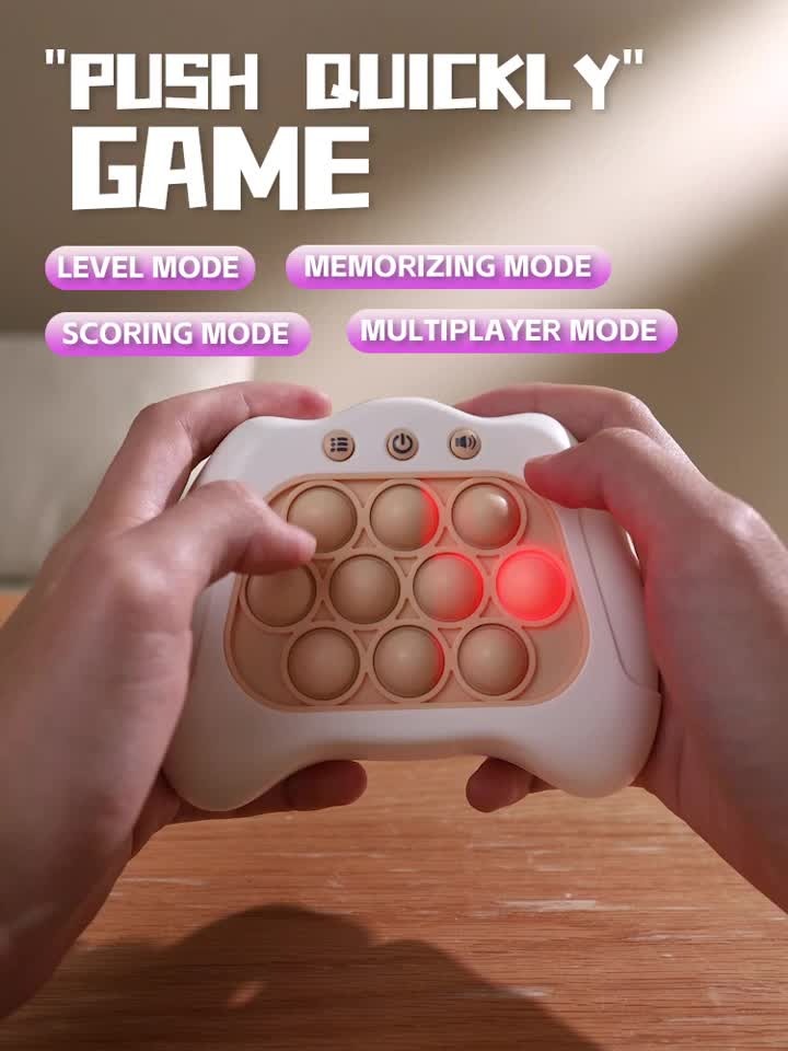 Quick Push Game Console – Pop Bubble Fidget Toy for Kids & Adults | Stress Relief & Focus Toy