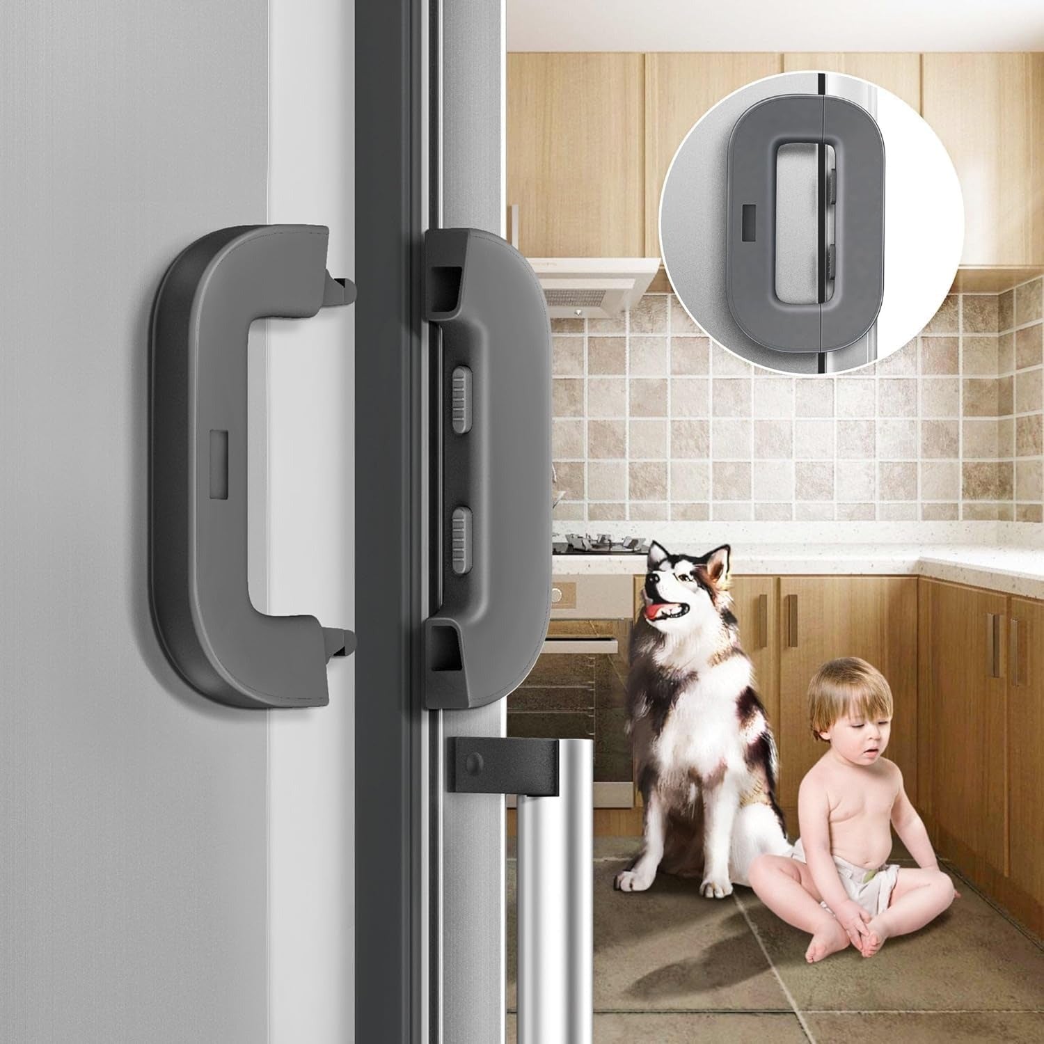 Fridge Door Lock for Kids – Safety Lock Clip with Strong Adhesive | Baby Proof Refrigerator Lock