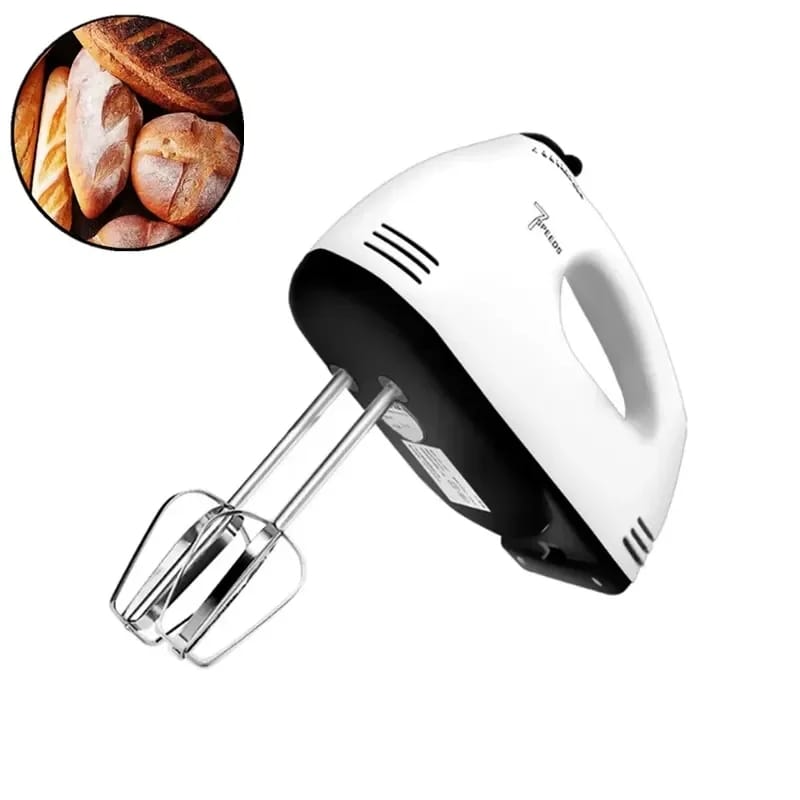 Electric Hand Mixer Egg Beater Machine | Handheld Cake Beater & Blender for Baking, Whipping & Mixing – 7 Speed Adjustable Kitchen Beater