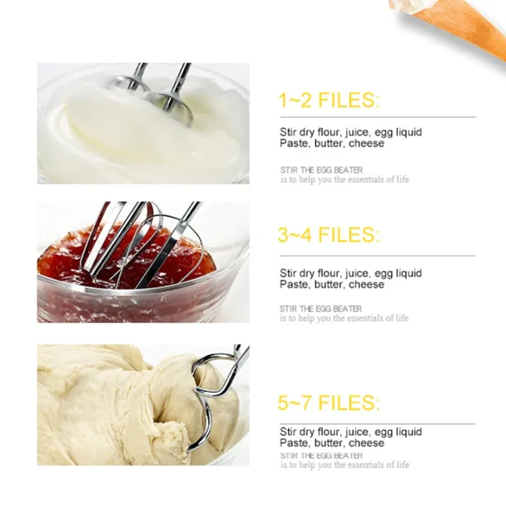 Electric Hand Mixer Egg Beater Machine | Handheld Cake Beater & Blender for Baking, Whipping & Mixing – 7 Speed Adjustable Kitchen Beater