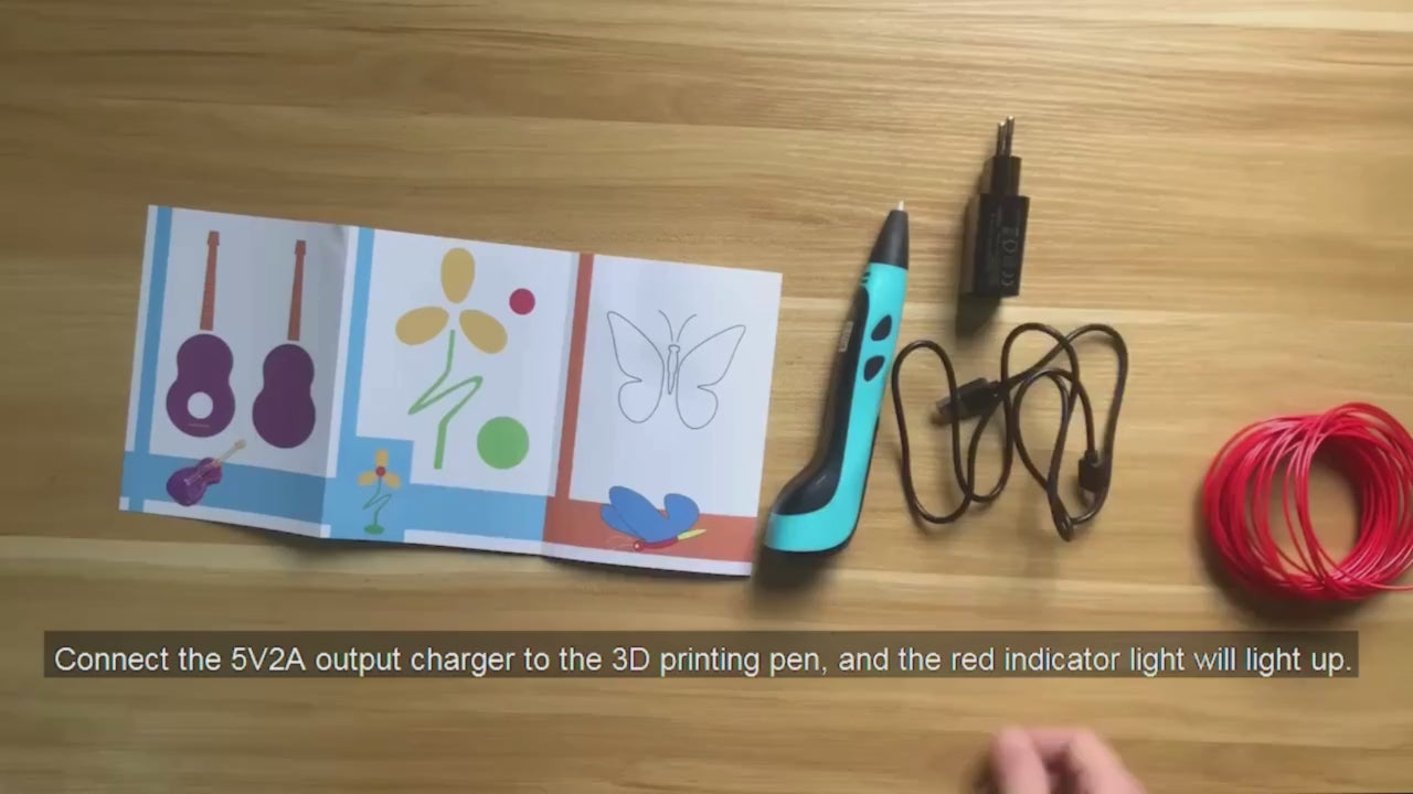 3D Pen Printer for Kids & Adults – Easy-to-Use 3D Drawing Pen with Adjustable Speed & Temperature | Includes Starter Filament