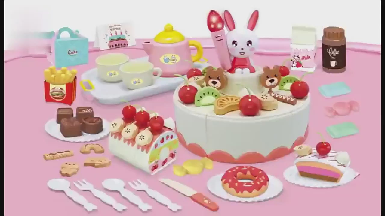 Pretend Birthday Cake Toy Set – Fun Play Food for Kids
