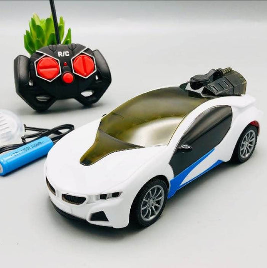 Rechargeable RC Spray Car with 3D LED Lights for Kids